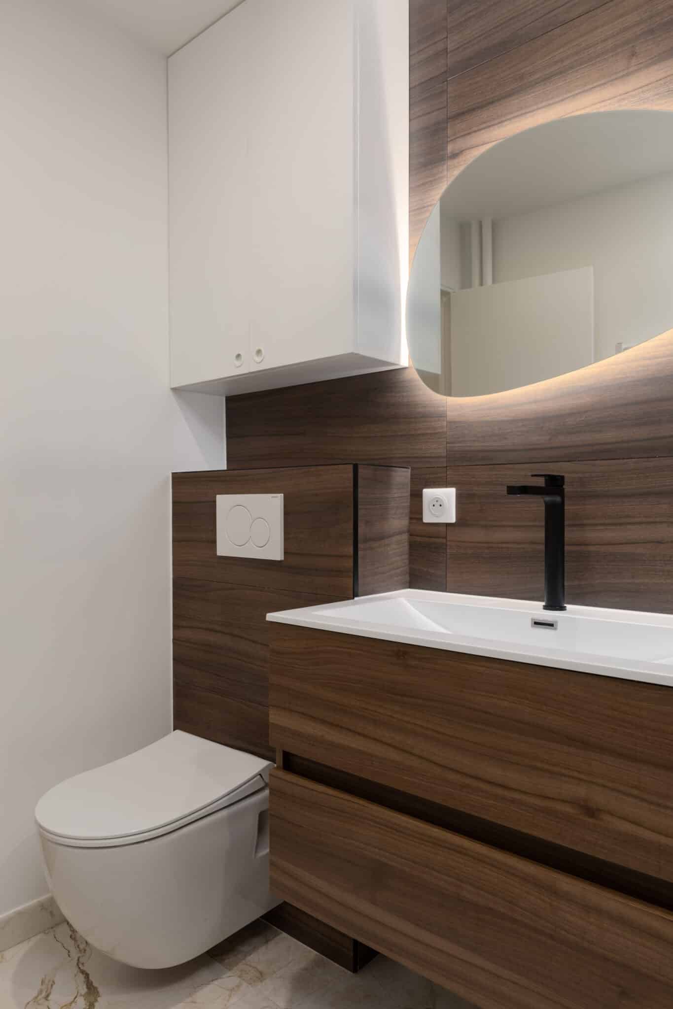 Détail rénovation salle de bain à Paris 12ème - Azurix