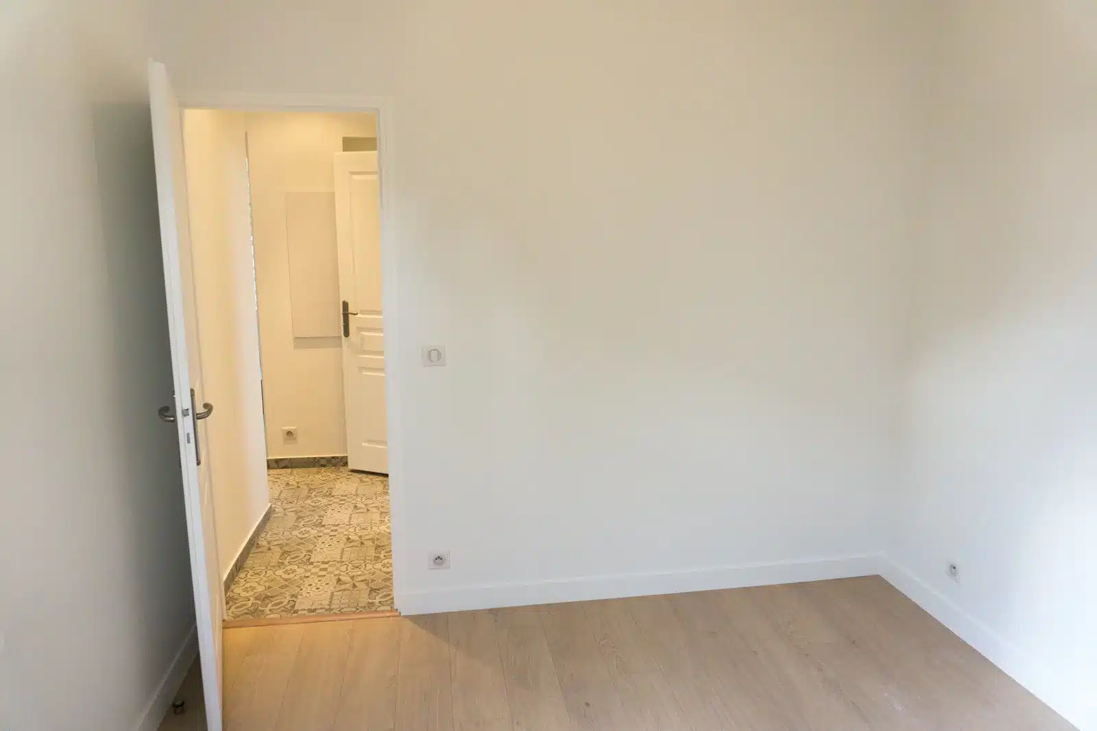 Enfilade de pièces après rénovation