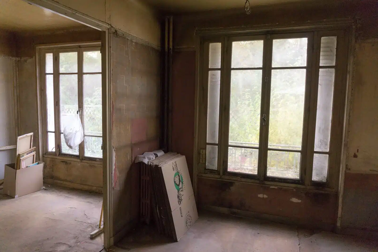 Le séjour avant rénovation, Fontenay-sous-Bois